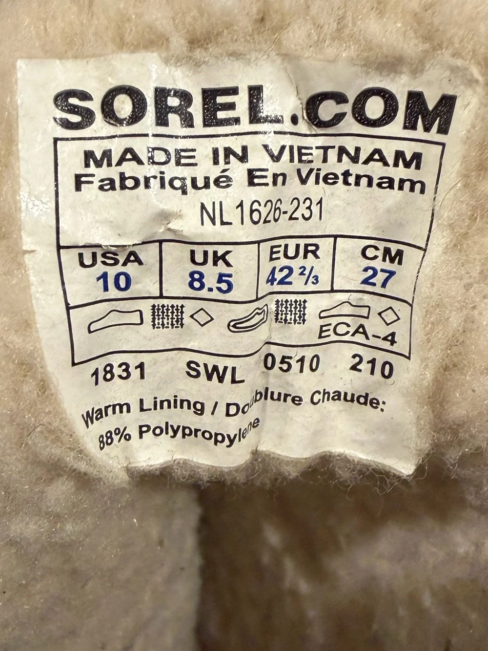 Sorel good used